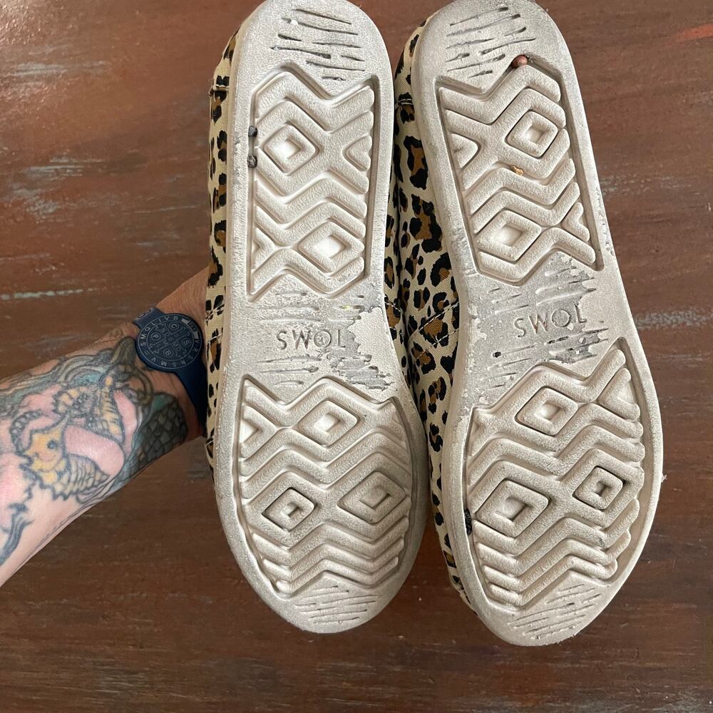 TOMS Women's Animal Print Espadrille Shoes Size 7.5 - Picture 7 of 7